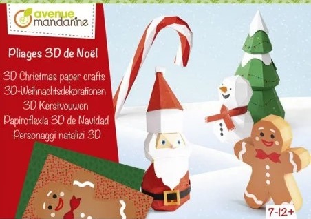 Boîte créative pliages de Noël 3D Avenue Mandarine